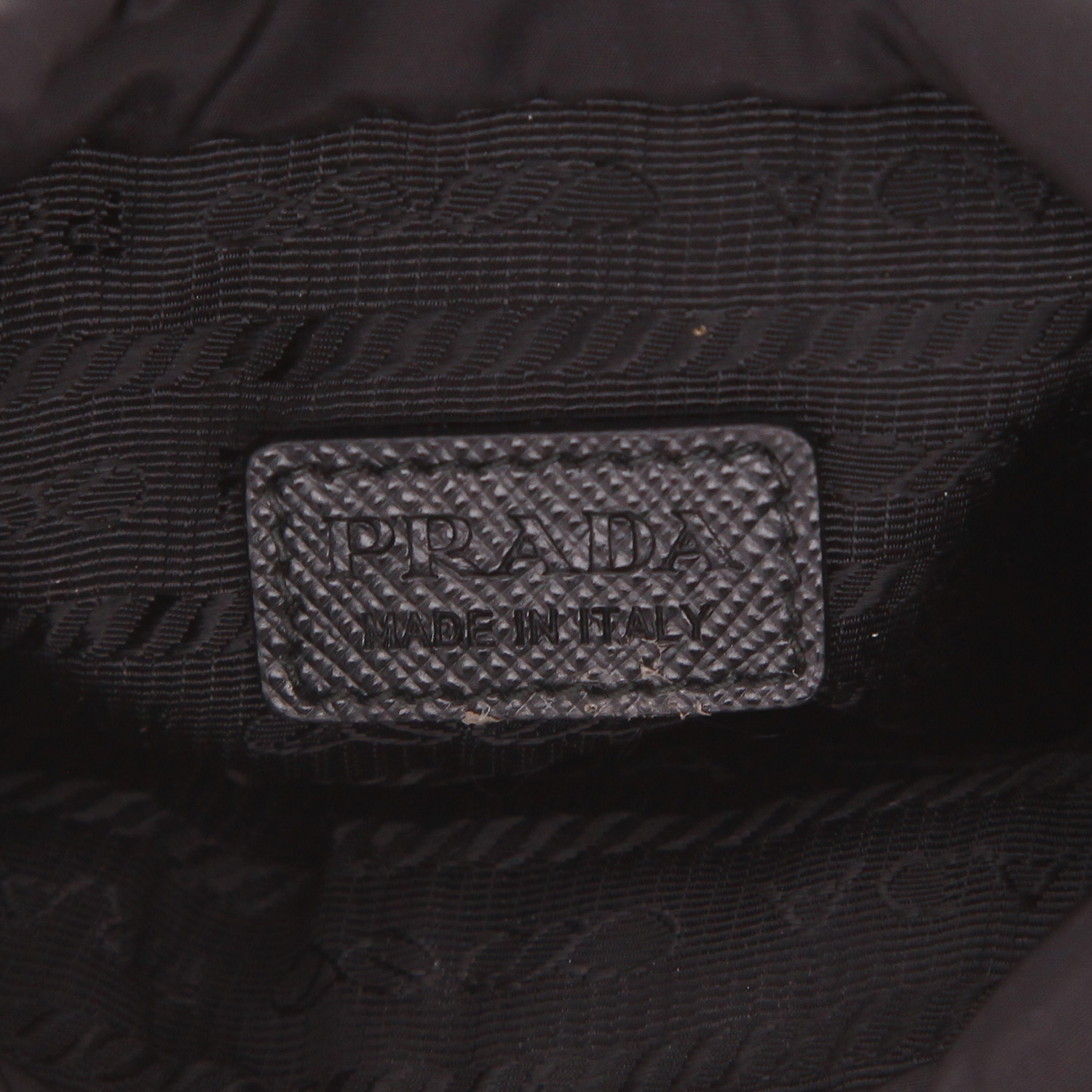 Borsa a tracolla Prada   mini  in tela nera - Detail D2