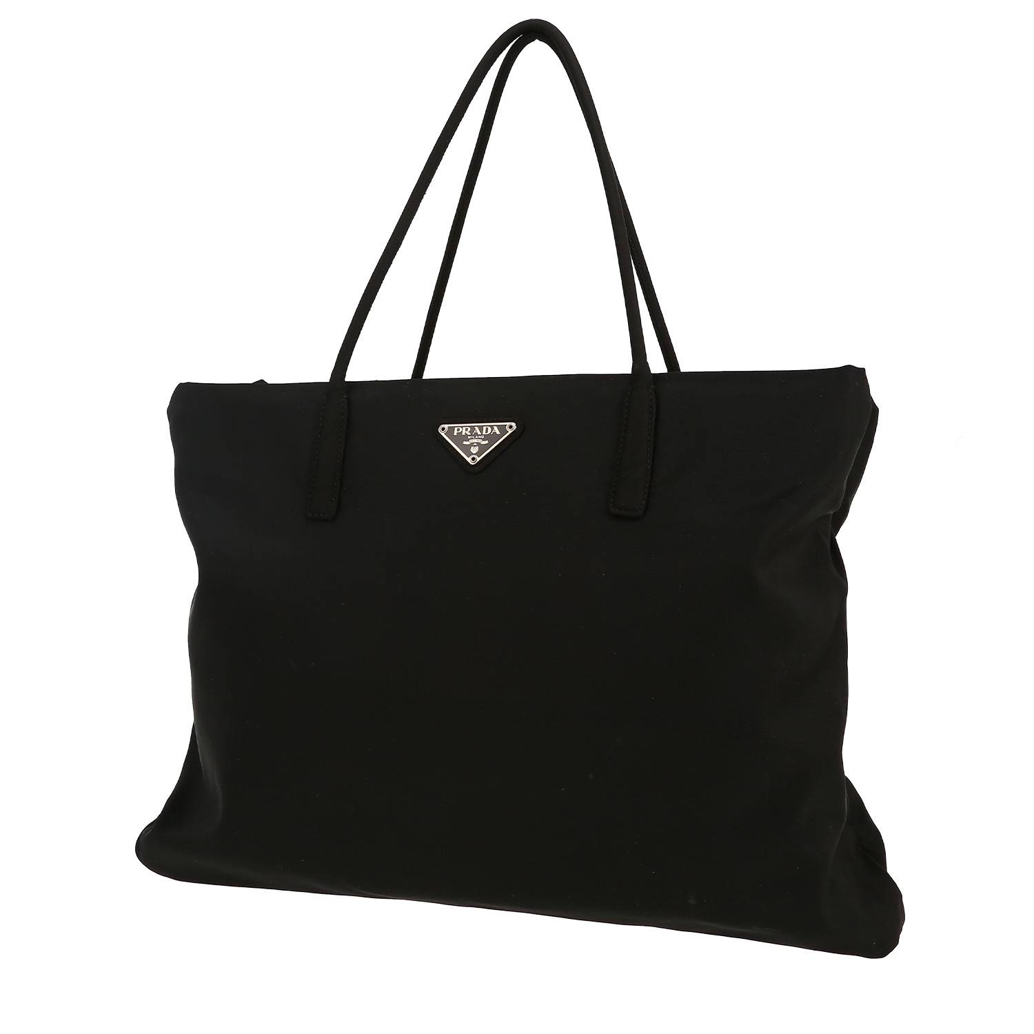 Bolso Cabás Prada   en lona negra