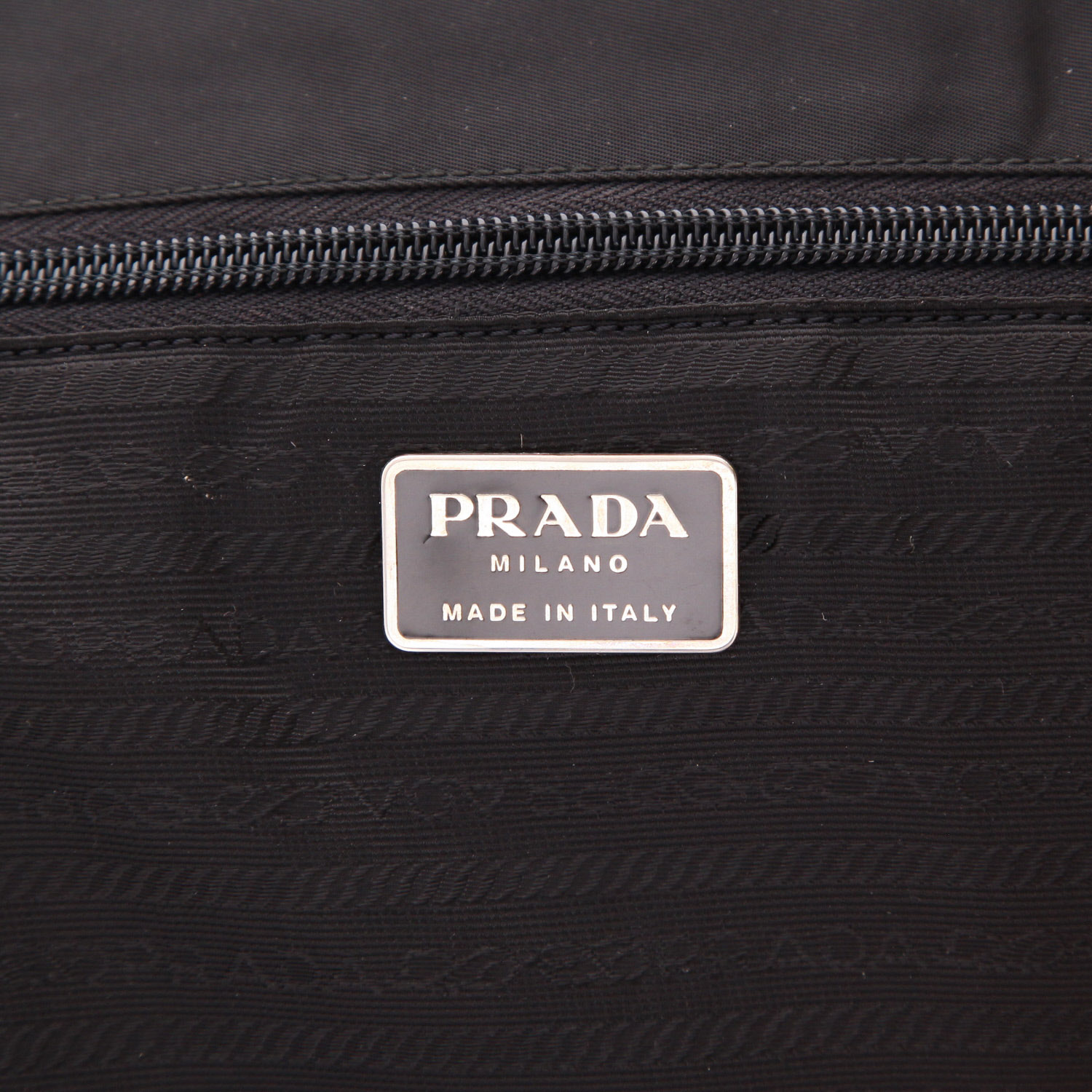 Bolso Cabás Prada   en lona negra - Detail D2
