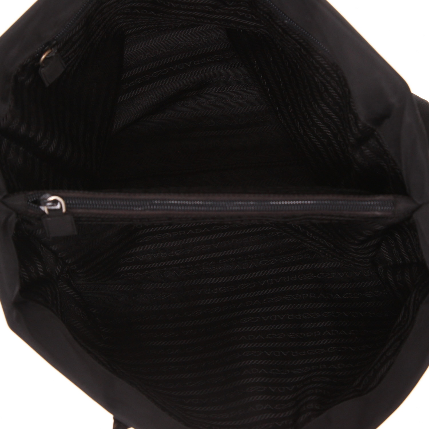 Bolso Cabás Prada   en lona negra - Detail D3
