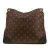 Borsa a tracolla Louis Vuitton  Odeon in tela monogram marrone e pelle nera - Detail D4 thumbnail