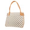 Sac à main Louis Vuitton  Figheri en toile damier azur et cuir naturel - 00pp thumbnail