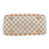 Louis Vuitton  Figheri handbag  in azur damier canvas  and natural leather - Detail D1 thumbnail
