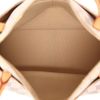 Louis Vuitton  Figheri handbag  in azur damier canvas  and natural leather - Detail D3 thumbnail