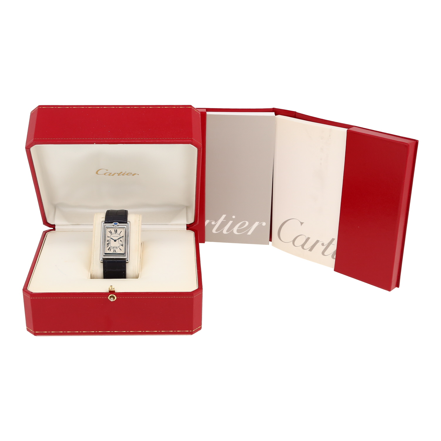 Cartier Tank Basculante  in stainless steel Ref: Cartier - 2522  Circa 2005