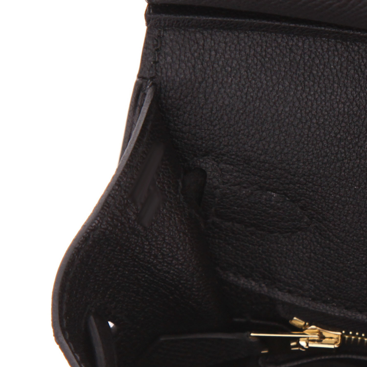 Hermès  Birkin 25 cm handbag  in black epsom leather - Detail D4