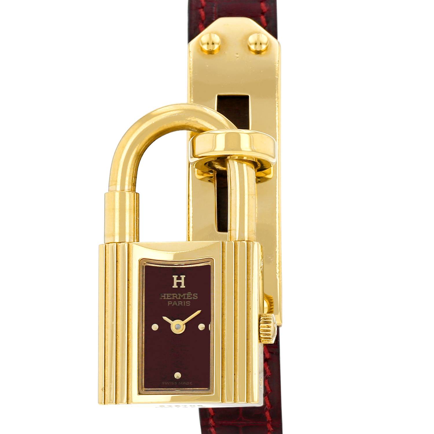 Montre Hermès Montre Kelly en plaqué or Vers 1994