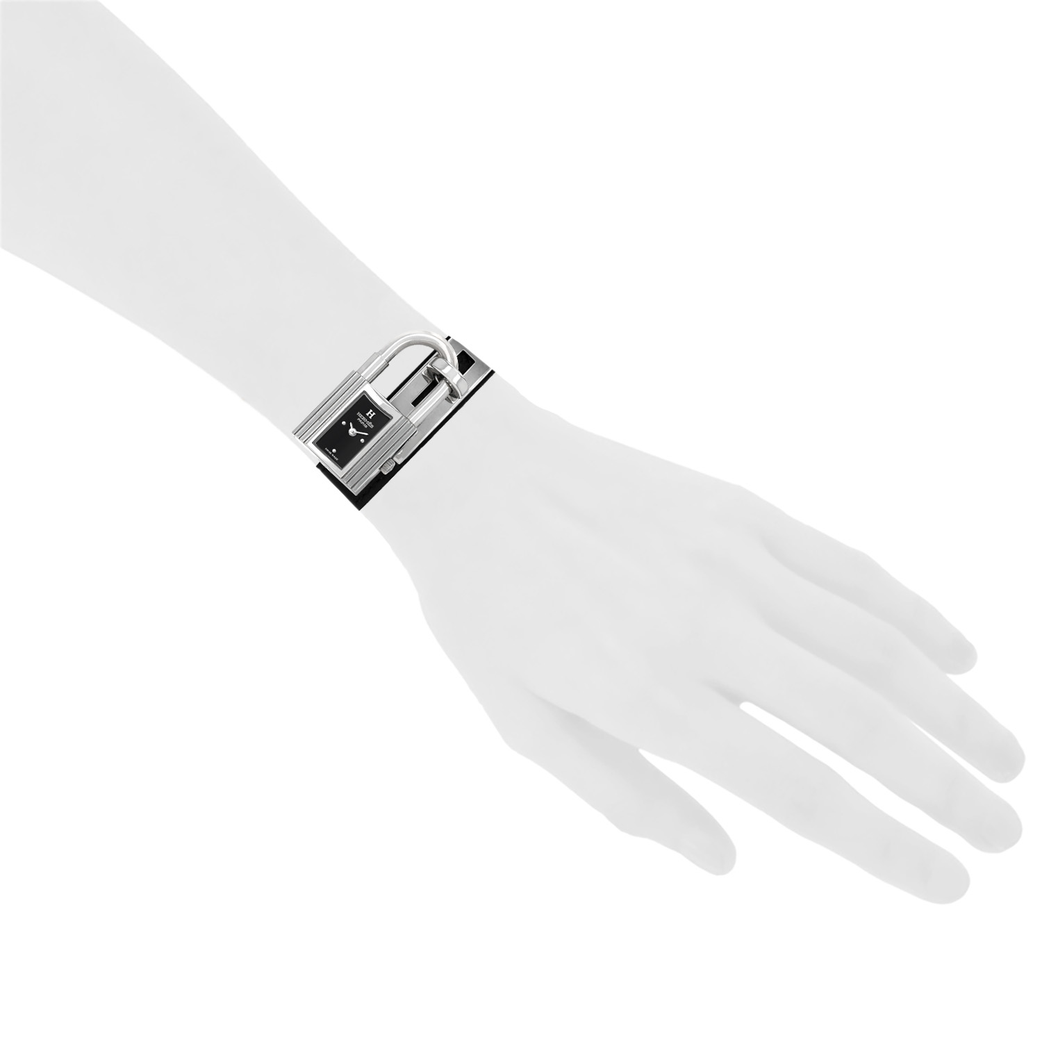 Hermès Montre Kelly  in stainless steel Ref: Hermes - KE1.210  Circa 2000 - Detail D1