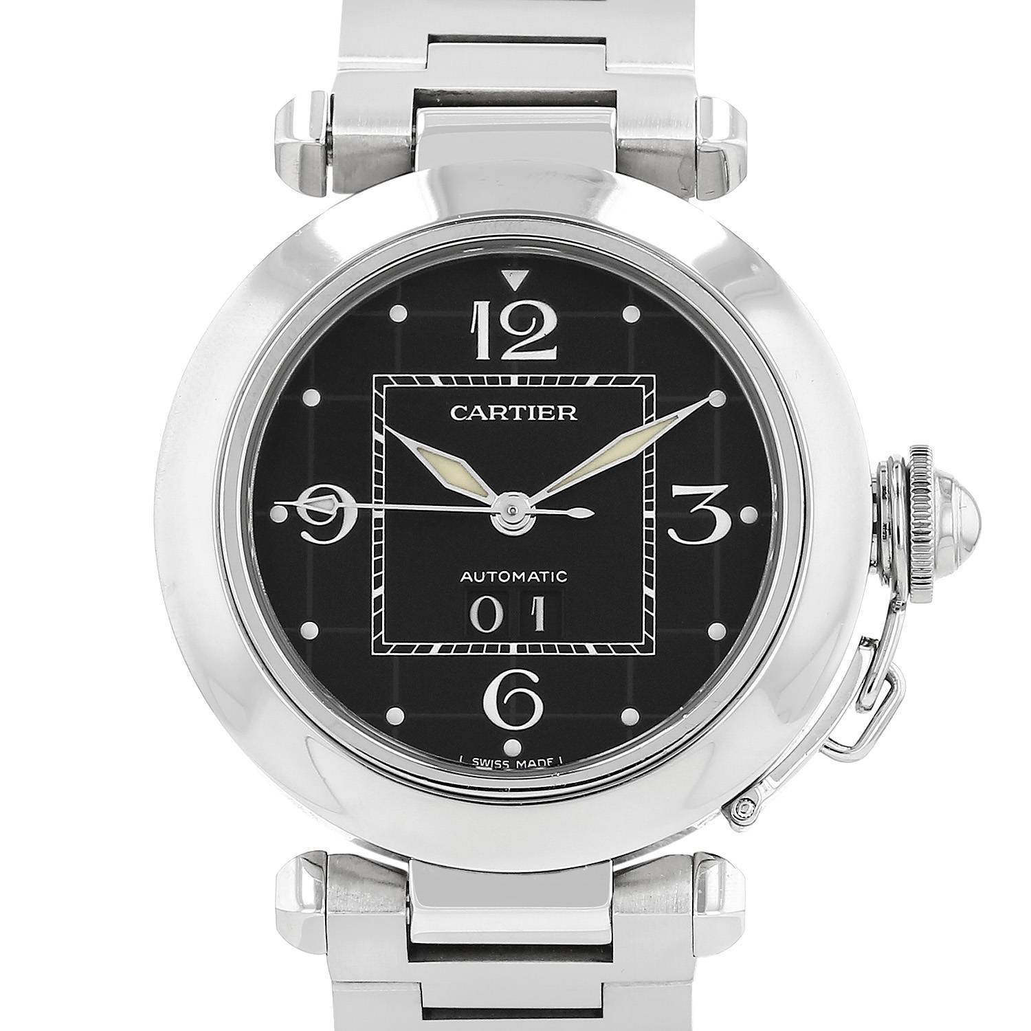 Montre Cartier Pasha en acier Ref: Cartier - 2475 Vers 1990 Montre Cartier Pasha en acier Ref: Cartier - 2475 Vers 1990
