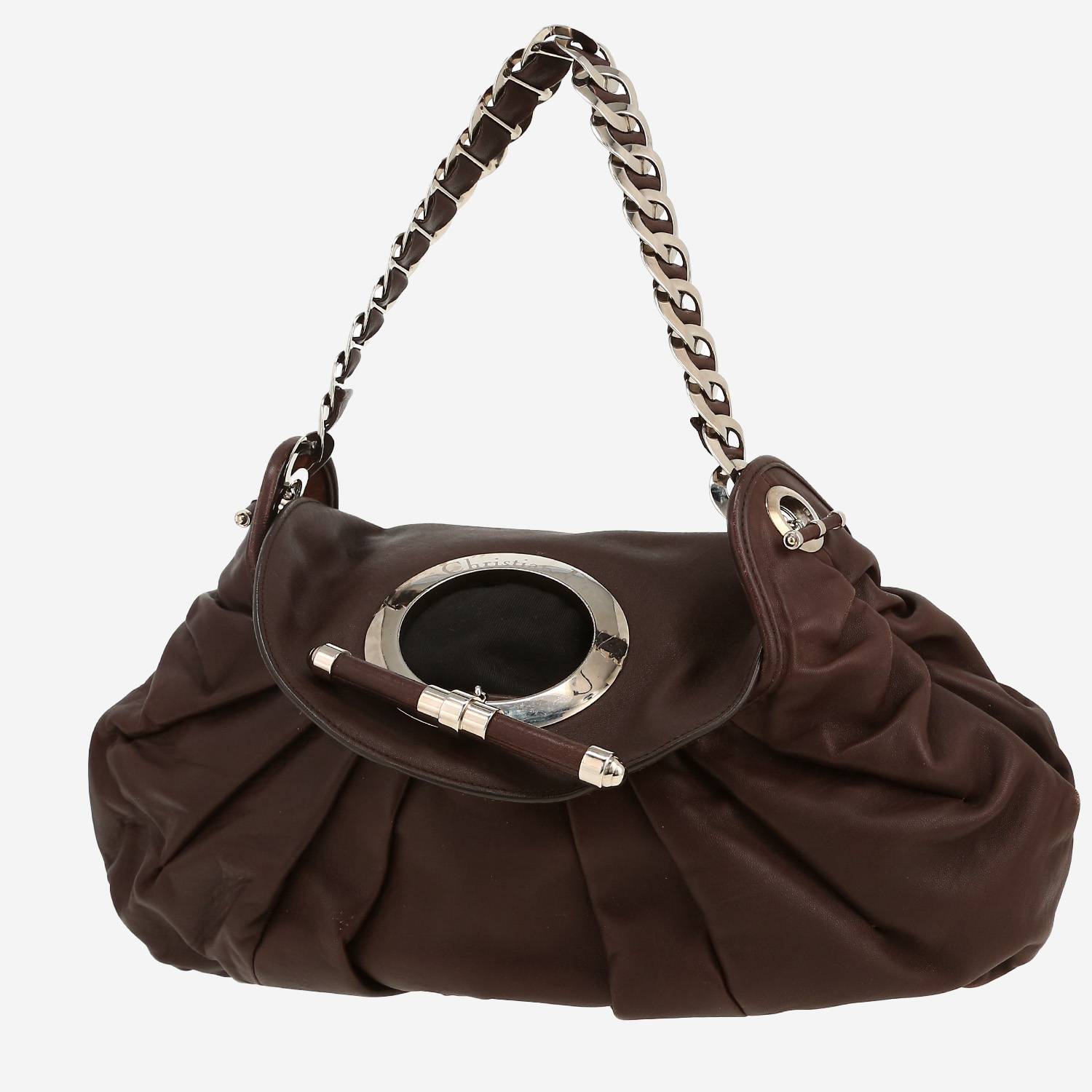 Borsa Dior  Vintage in pelle marrone