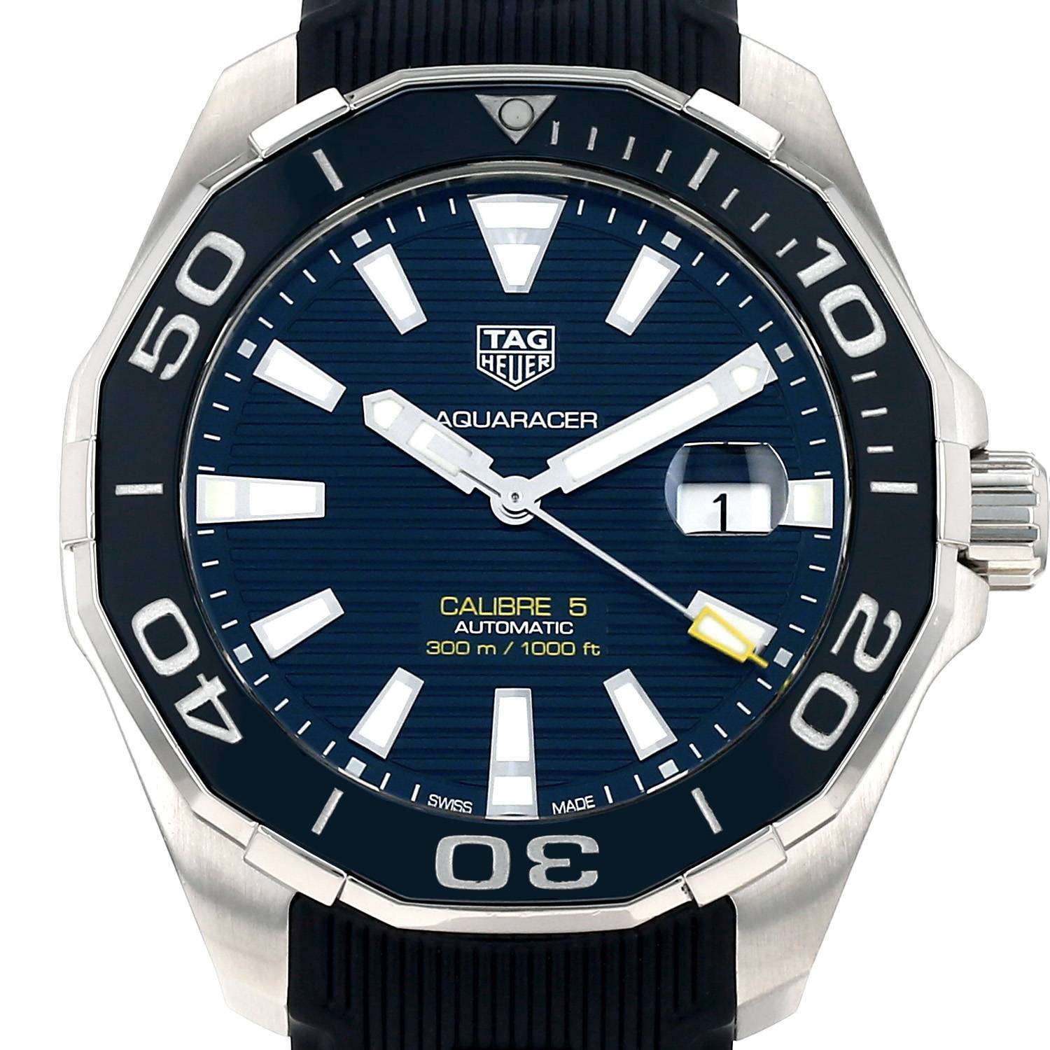 Orologio TAG Heuer Aquaracer 300M in acciaio Ref: TAG Heuer - WAY201B  Circa 2010 - 00pp
