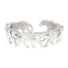 Brazalete semirrígido Cartier Panthère de oro blanco y esmeralda - 00pp thumbnail