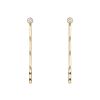 Paire de boucles d'oreilles Cartier Panthère en or jaune, diamants et laque noir - 00pp thumbnail