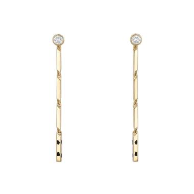 Orecchini Cartier Panthère in oro giallo, diamanti e lacca nero