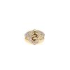 Bulgari Doppio Cuore  1980's ring in yellow gold and diamonds - 360 thumbnail