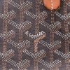 Shopping bag Goyard  Artois in tela Goyardine nera e pelle marrone - Detail D2 thumbnail