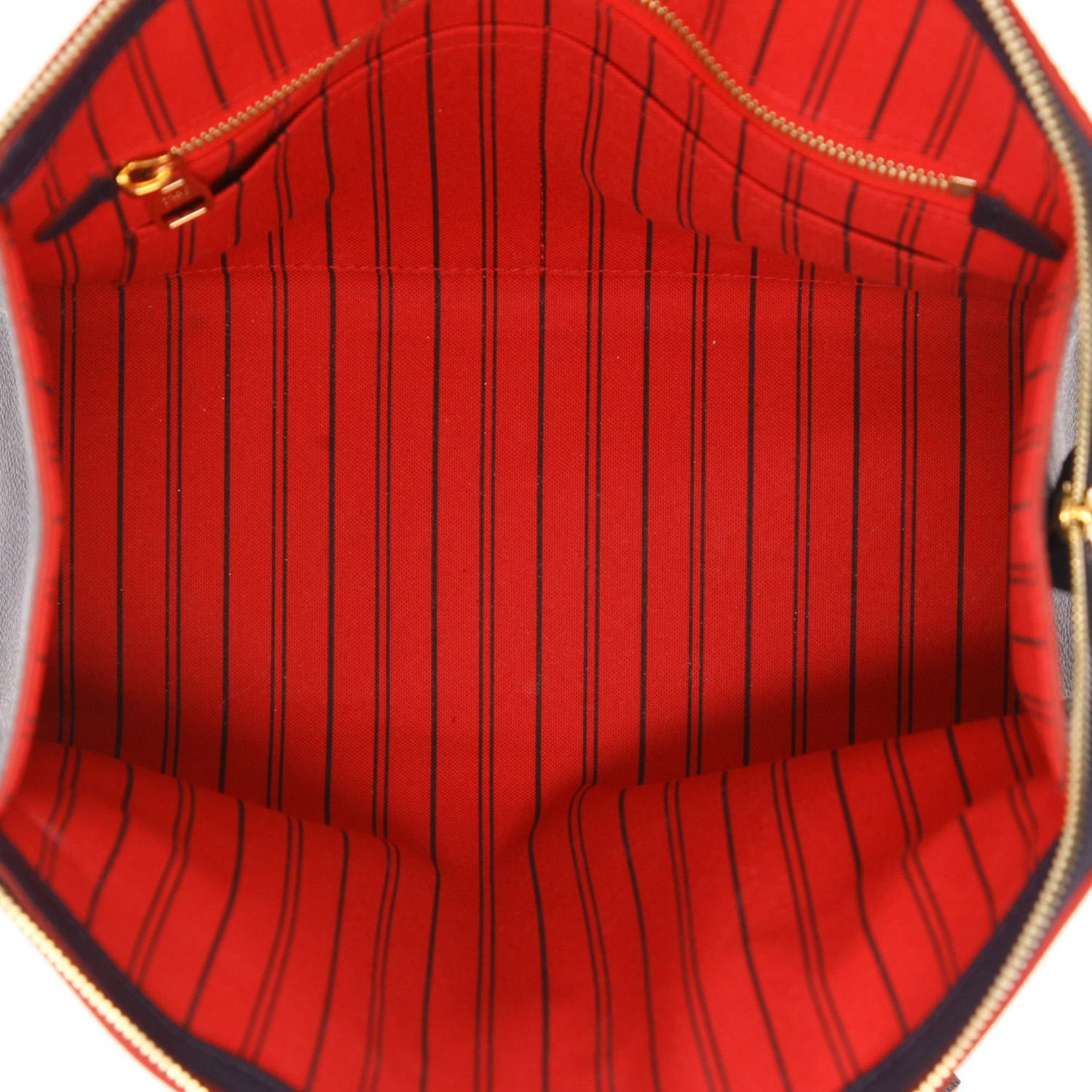 Borsa Louis Vuitton  Pont Neuf in pelle monogram con stampa blu marino e rossa - Detail D3