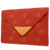 Pochette Louis Vuitton  America's Cup en toile monogram enduite rouge et cuir naturel - 00pp thumbnail