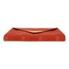 Pochette Louis Vuitton  America's Cup en toile monogram enduite rouge et cuir naturel - Detail D1 thumbnail