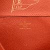 Pochette Louis Vuitton  America's Cup in tela monogram cerata rossa e pelle naturale - Detail D2 thumbnail