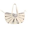 Sac cabas Bottega Veneta  The Shell en cuir blanc - Detail D4 thumbnail