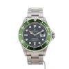 Montre Rolex Submariner Date "Kermit - Mark I - Fat Four" en acier Ref: 16610T  Vers 2004 - 360 thumbnail