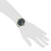 Montre Rolex Submariner Date "Kermit - Mark I - Fat Four" en acier Ref: 16610T  Vers 2004 - Detail D1 thumbnail