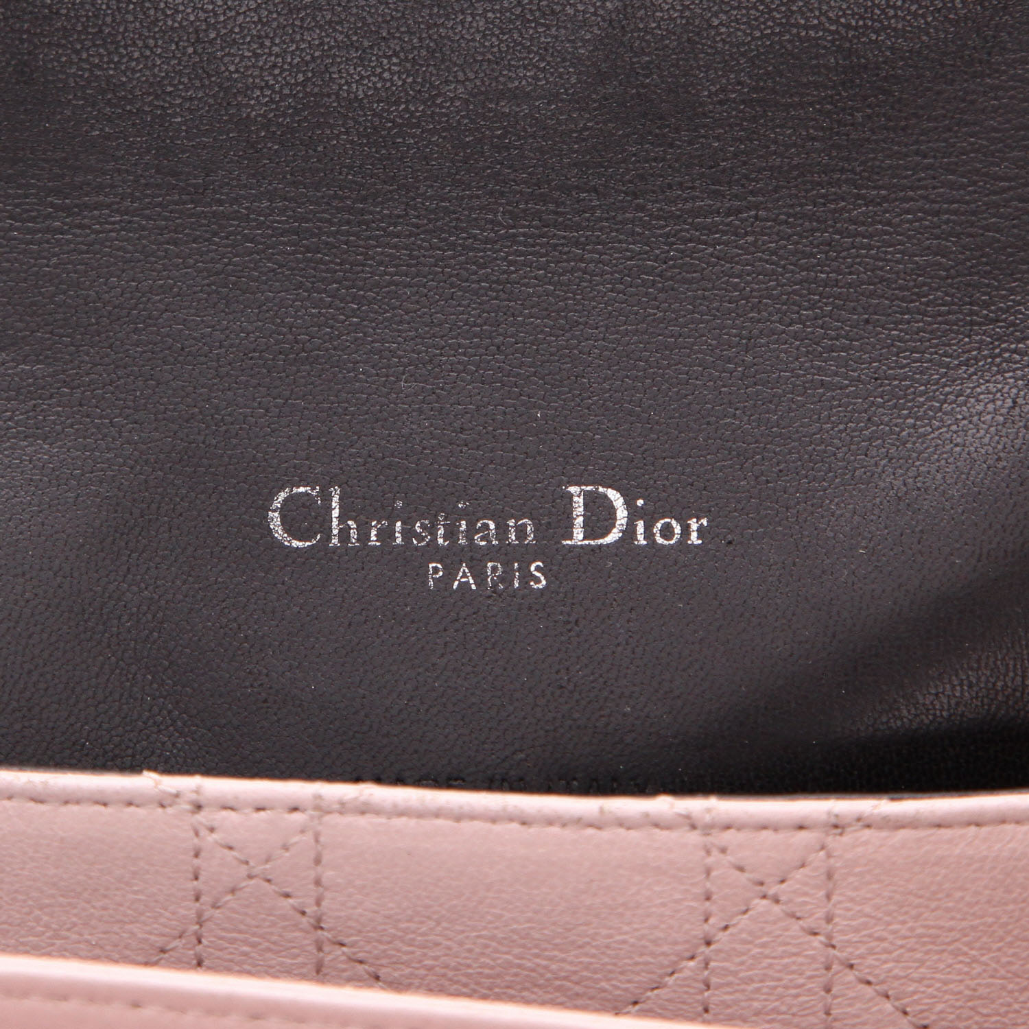 Borsa a tracolla Dior  Miss Dior Promenade in pelle cannage nera - Detail D2