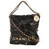 Borsa a tracolla Chanel  22 mini  in pelle nera - 00pp thumbnail