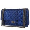 Sac à main Chanel 2.55 en python bleu métallisé - 00pp thumbnail