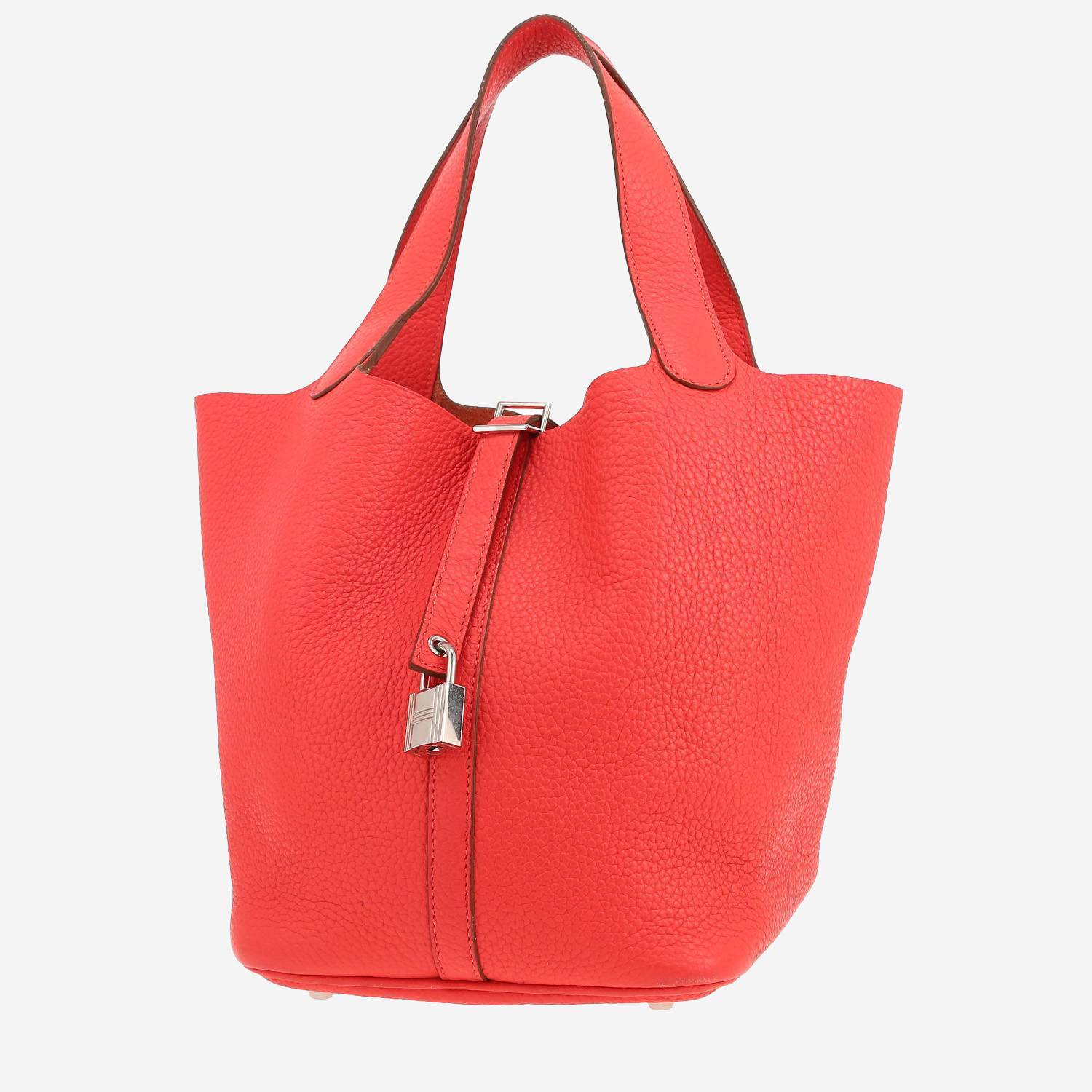 Hermès  Picotin 22 cm handbag  in pink Jaipur togo leather