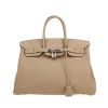 Sac à main Hermès  Birkin 35 cm en cuir togo gris-tourterelle - 360 thumbnail