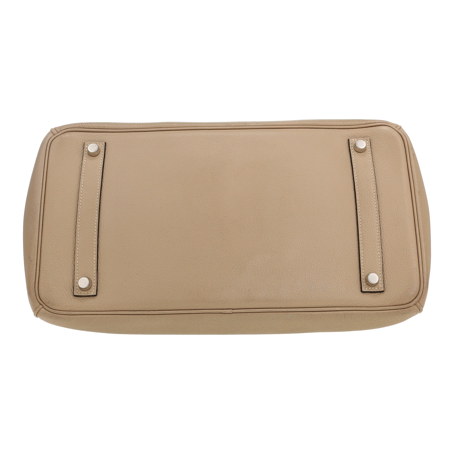 Hermès  Birkin 35 cm handbag  in tourterelle grey togo leather - Detail D1