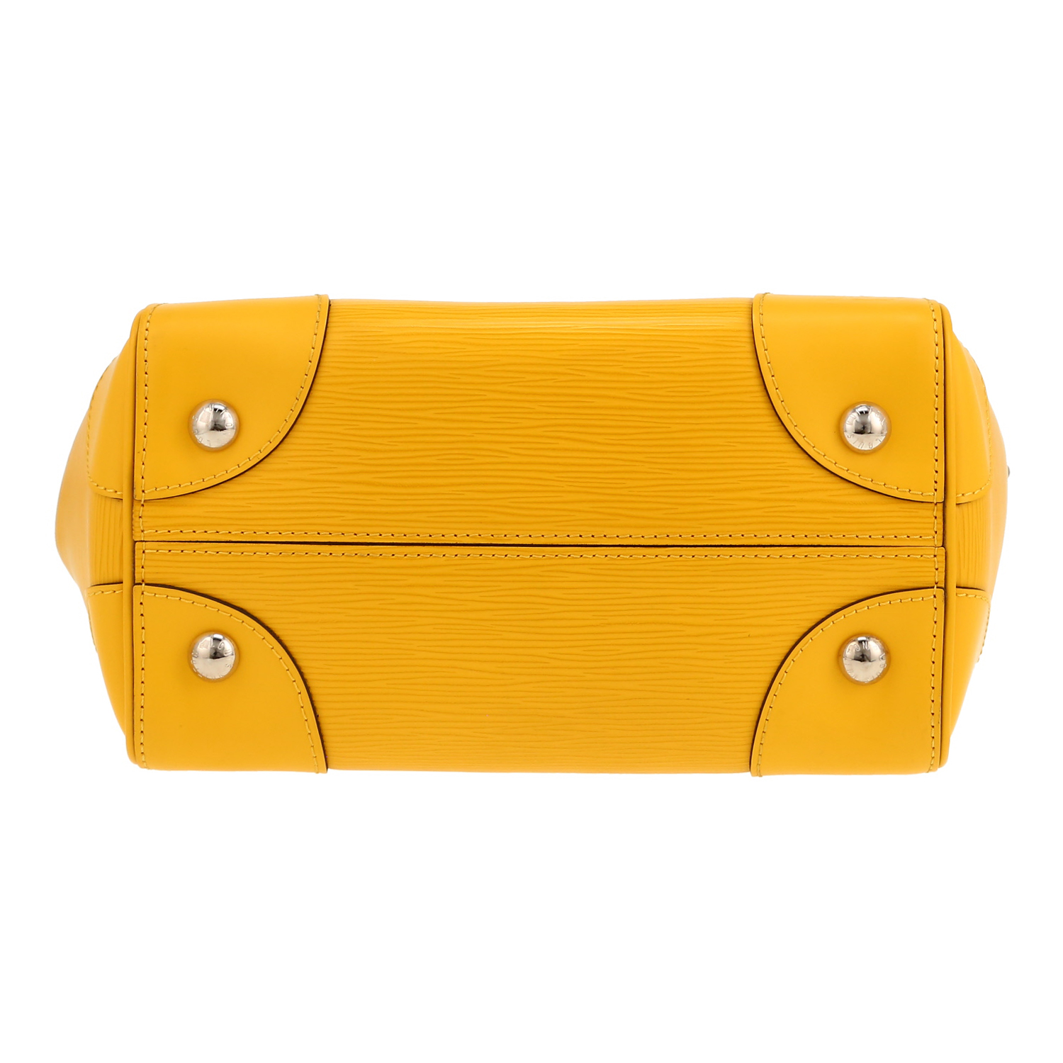 Louis Vuitton  Phenix handbag  in yellow epi leather - Detail D1