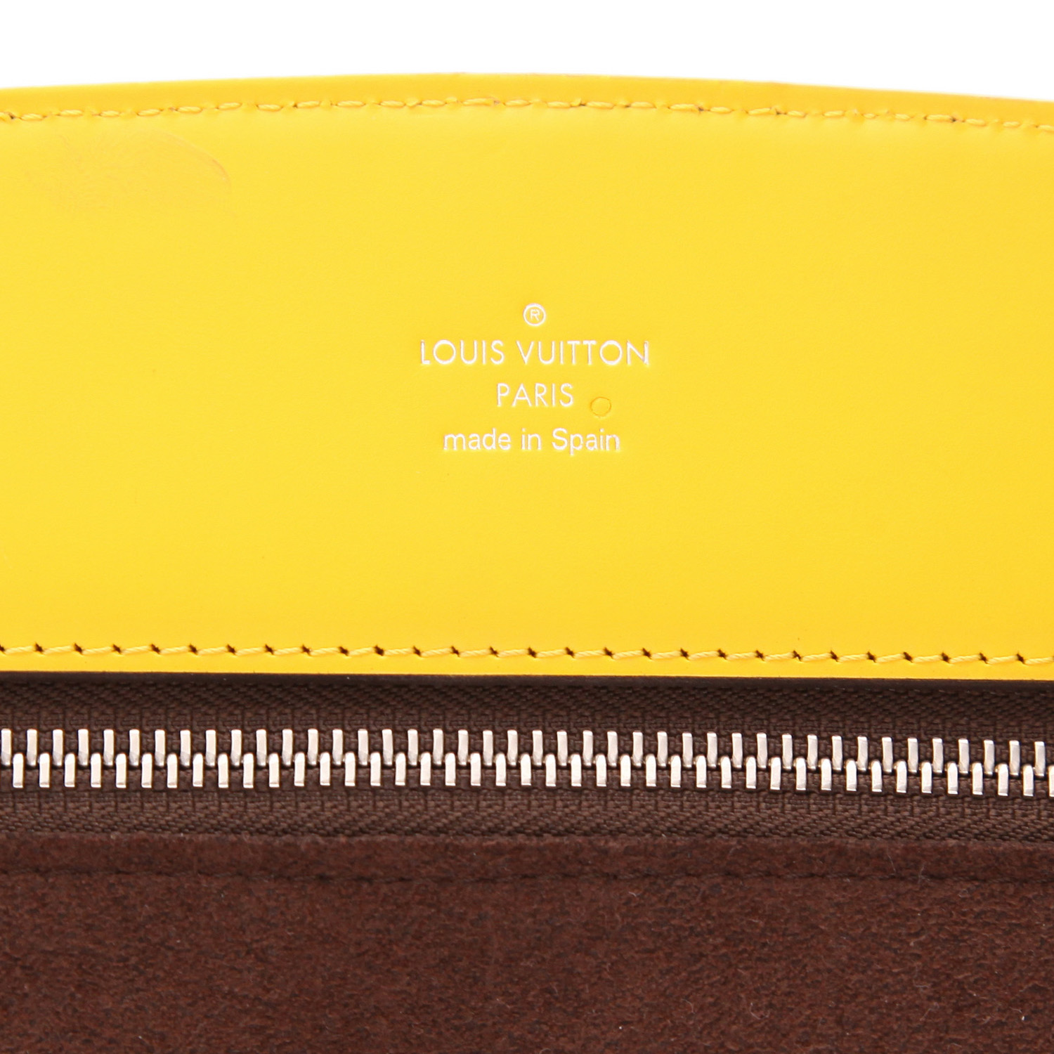 Sac à main Louis Vuitton  Phenix en cuir épi jaune - Detail D2