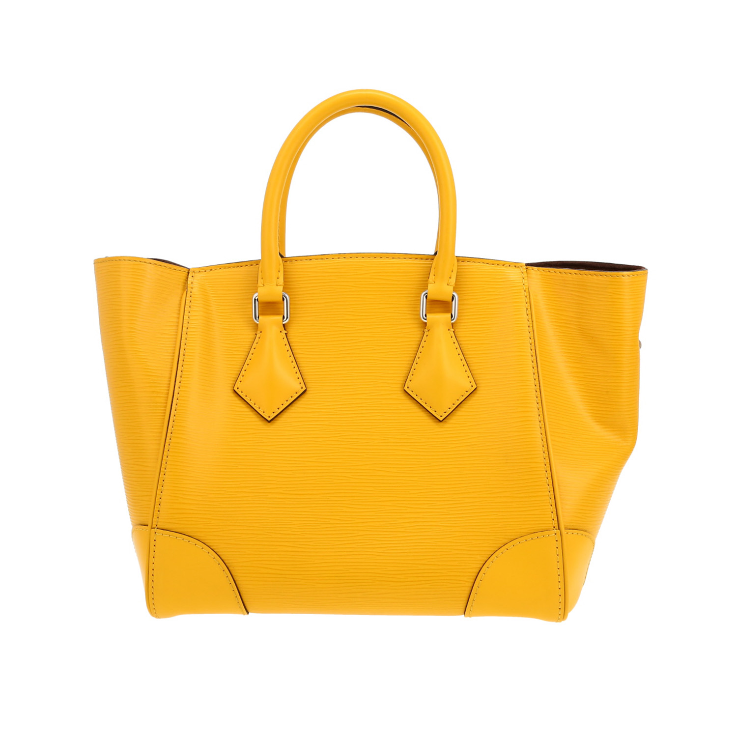 Louis Vuitton  Phenix handbag  in yellow epi leather - Detail D4