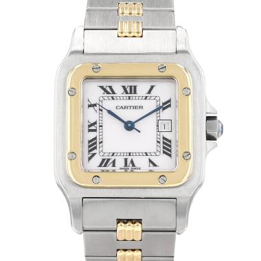 Cartier Santos  medium model  in gold and stainless steel Ref: Cartier - 2961  Circa 1990