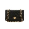 Chanel  Timeless Petit handbag  in black quilted leather - 360 thumbnail