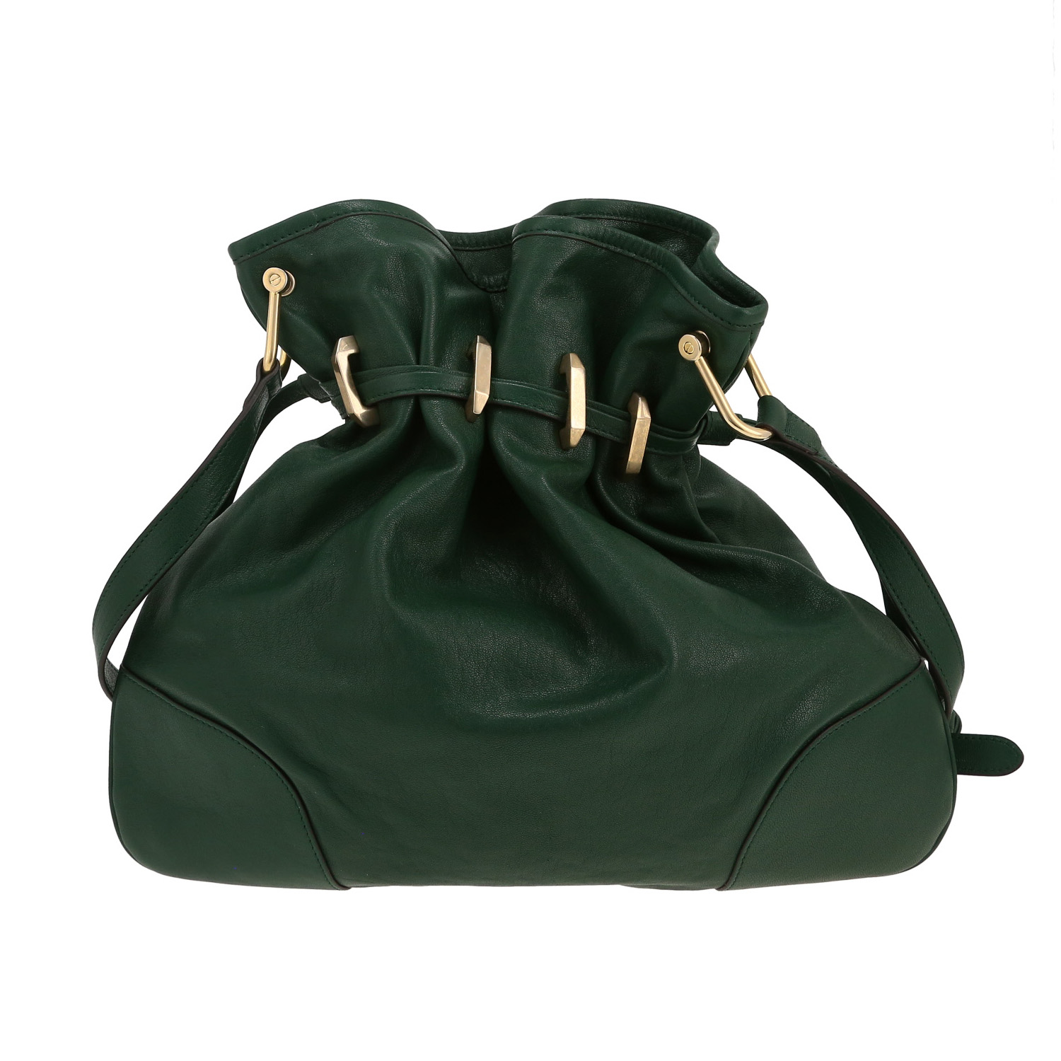 Borsa Gucci  Messenger in pelle verde - Detail D5