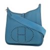 Hermès  Evelyne shoulder bag  in blue jean togo leather - 00pp thumbnail