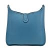 Hermès  Evelyne shoulder bag  in blue jean togo leather - Detail D4 thumbnail