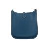Hermès  Mini Evelyne shoulder bag  in blue Colvert leather taurillon clémence - Detail D4 thumbnail