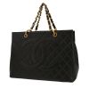 Borsa Chanel  Shopping GST in pelle martellata e trapuntata nera - 00pp thumbnail