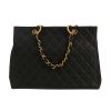 Borsa Chanel  Shopping GST in pelle martellata e trapuntata nera - Detail D5 thumbnail