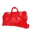 EAH0131 Sac de voyage Louis Vuitton  Keepall Editions Limitées en vinyle rouge - 00pp thumbnail