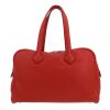 Hermès  Victoria handbag  in red togo leather - Detail D4 thumbnail