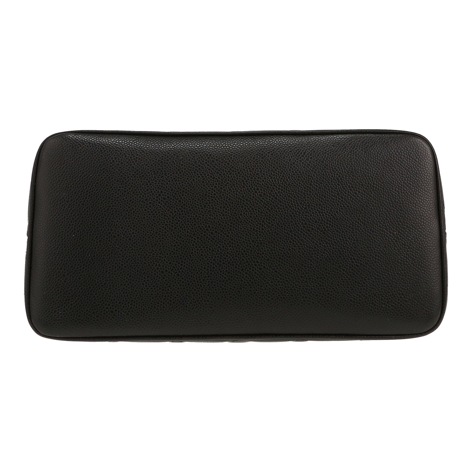 Chanel  Medaillon handbag  in black quilted grained leather - Detail D1