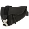 Borsa a tracolla Dior  Saddle in pelle martellata nera - 00pp thumbnail
