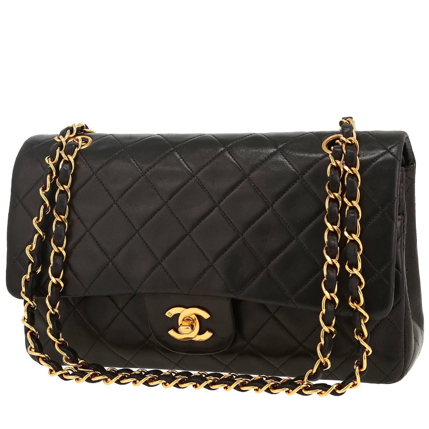 Sac à main Chanel  Timeless Classic en cuir matelassé noir