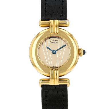 Montre Cartier Must Colisée en vermeil Ref: Cartier - 590002  Vers 1990